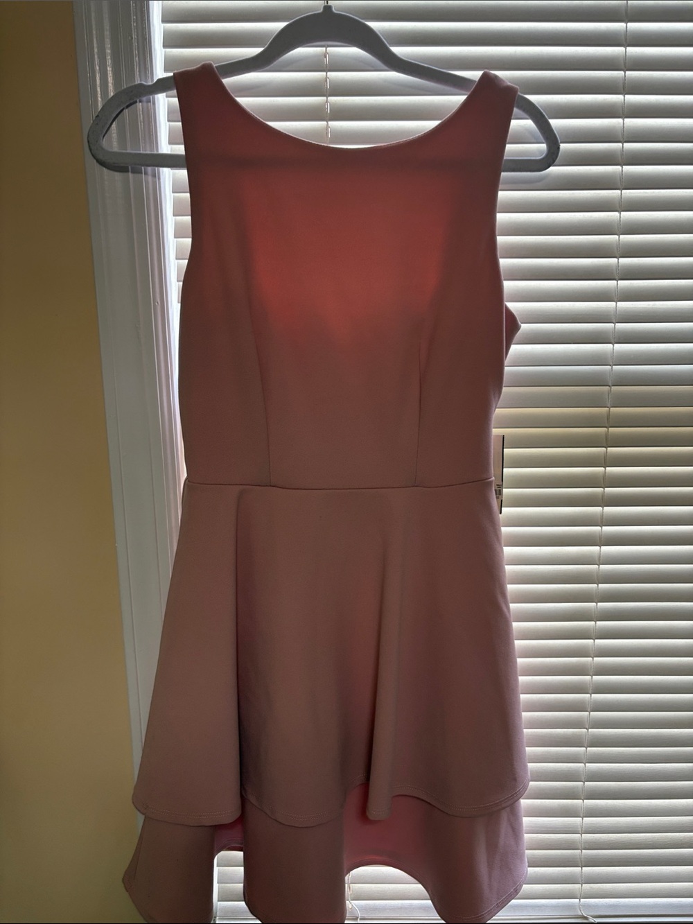 Macy's Blush Pink High-Low Sleeveless Dress
